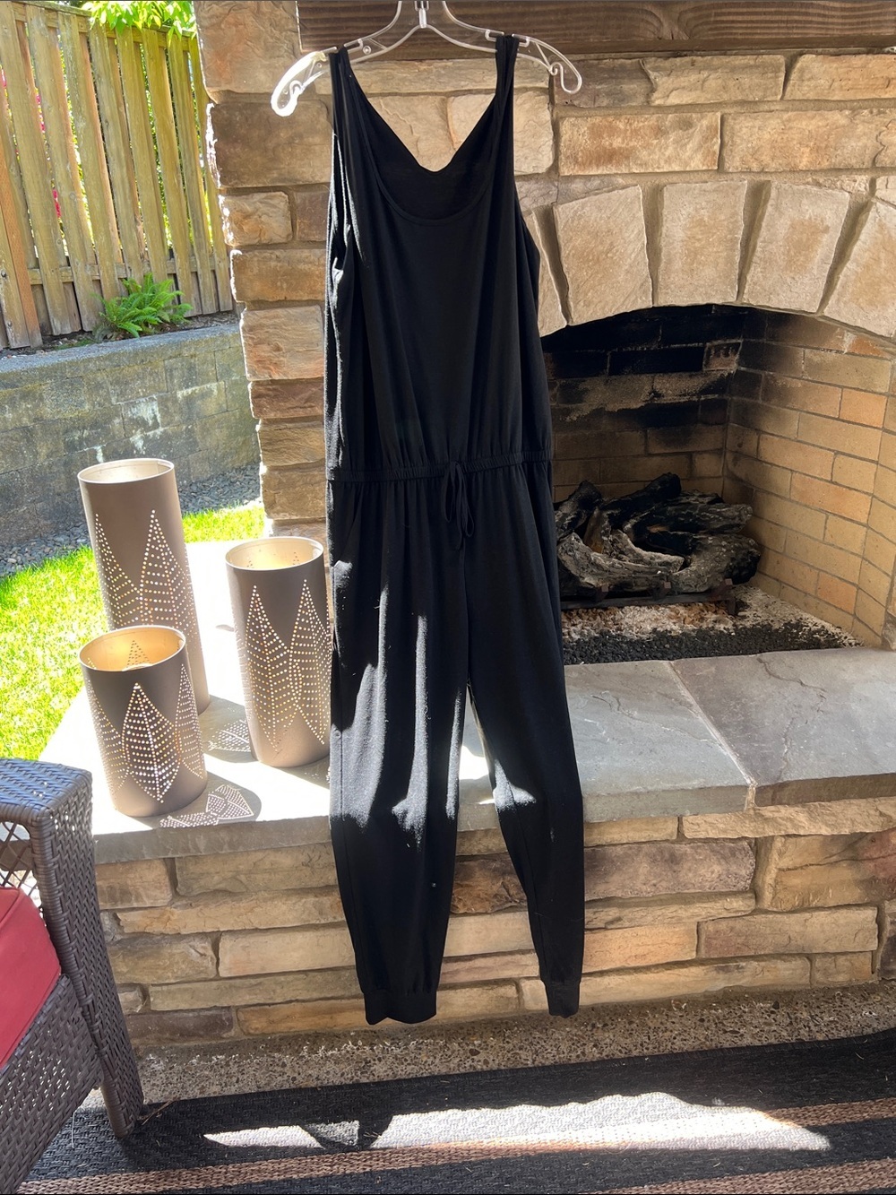 Women’s Black Sleeveless Jumpsuit XL. NWT